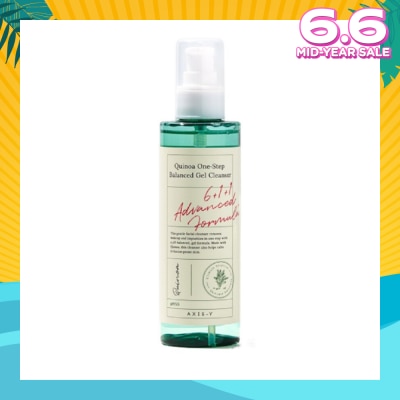 AXIS-Y Quinoa One Step Balanced Gel Cleanser (Clears Makeup And Pores In One Step While Delivering A Gentle And Hydrating Wash At Your Skin’s Natural Ph) 180ml