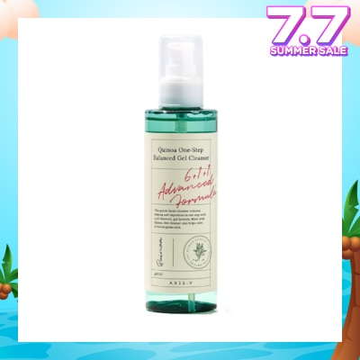 AXIS-Y Quinoa One Step Balanced Gel Cleanser (Clears Makeup And Pores In One Step While Delivering A Gentle And Hydrating Wash At Your Skin’s Natural Ph) 180ml