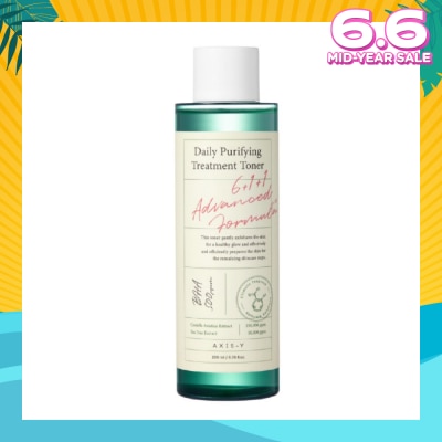 AXIS-Y Daily Purifying Treatment Toner (Effectively Clears Out Bacteria And Pollution Stuck Deep In The Pores To Purify The Skin And Reduce Irritation And Acne) 200ml