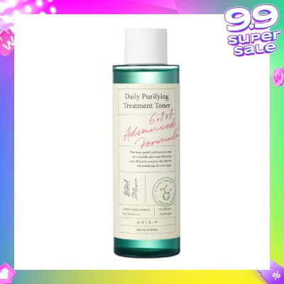 AXIS-Y Daily Purifying Treatment Toner (Effectively Clears Out Bacteria And Pollution Stuck Deep In The Pores To Purify The Skin And Reduce Irritation And Acne) 200ml