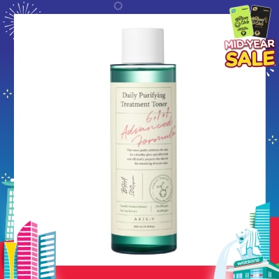 AXIS-Y Daily Purifying Treatment Toner (Effectively Clears Out Bacteria And Pollution Stuck Deep In The Pores To Purify The Skin And Reduce Irritation And Acne) 200ml