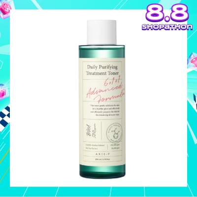 AXIS-Y Daily Purifying Treatment Toner (Effectively Clears Out Bacteria And Pollution Stuck Deep In The Pores To Purify The Skin And Reduce Irritation And Acne) 200ml