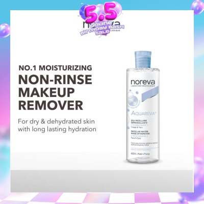 NOREVA - Aquareva Moisturizing Micellar Water (Non Rinse Make Up Remover) 400ml (Expiry: Nov`2026)