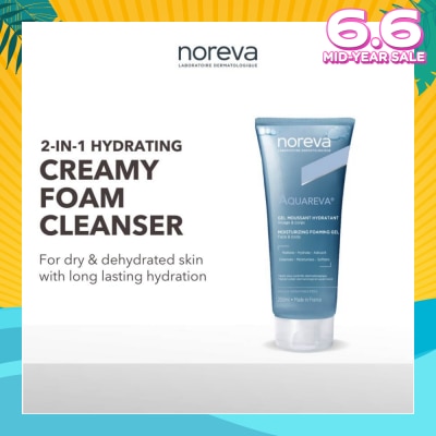 NOREVA Aquareva Moisturizing Foaming Gel (2 In 1 Cleanser For Face & Body) 200ml
