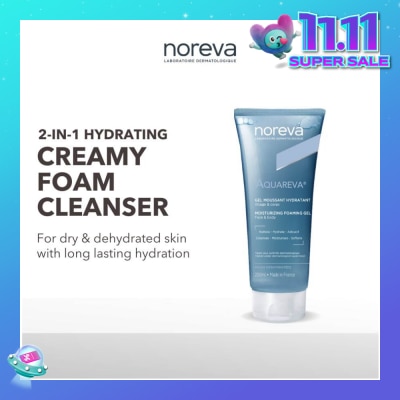 NOREVA Aquareva Moisturizing Foaming Gel (2 In 1 Cleanser For Face & Body) 200ml