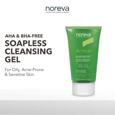 NOREVA Actipur Dermo Cleansing Gel Cleanser (For Oily, Acne-Prone, Sensitive Skin Without Aha Or Bha) 150ml