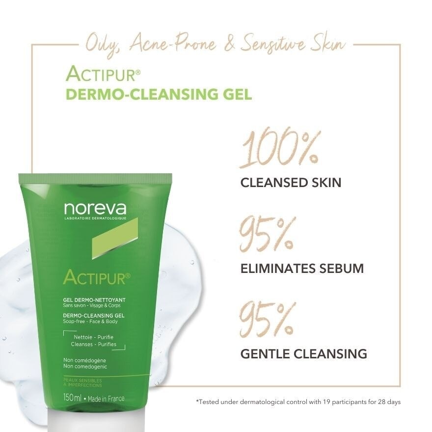 Actipur Dermo Cleansing Gel Cleanser (For Oily, Acne-Prone, Sensitive Skin Without Aha Or Bha) 150ml