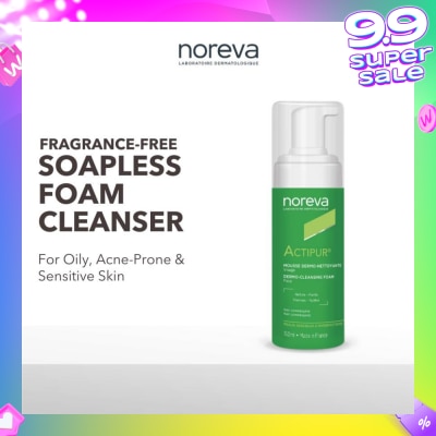 NOREVA Actipur Dermo Cleansing Foam Cleanser (For Oily, Acne-Prone, Sensitive Skin Without Aha Or Bha) 150ml