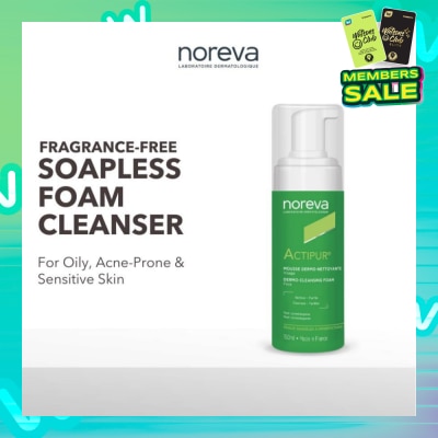 NOREVA Actipur Dermo Cleansing Foam Cleanser (For Oily, Acne-Prone, Sensitive Skin Without Aha Or Bha) 150ml