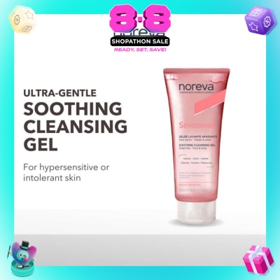 NOREVA - Sensidiane Soothing Cleansing Gel (Ultra Gentle, Soap Free Cleanser For Hypersensitive Skin) 200ml