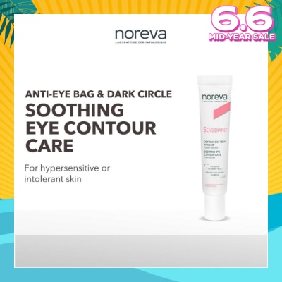 NOREVA Sensidiane Soothing Eye Contour Care (For Eye Bags + Dark Eye Circles With Sensitive Skin) 15ml