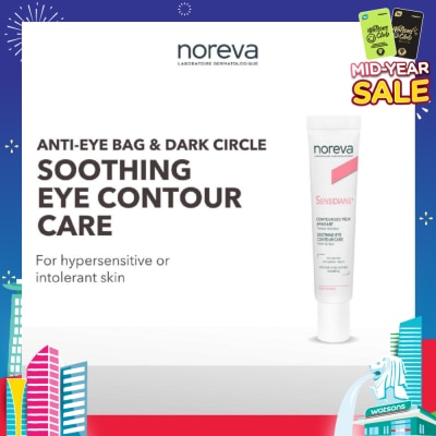 NOREVA Sensidiane Soothing Eye Contour Care (For Eye Bags + Dark Eye Circles With Sensitive Skin) 15ml