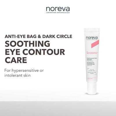 NOREVA Sensidiane Soothing Eye Contour Care (For Eye Bags + Dark Eye Circles With Sensitive Skin) 15ml