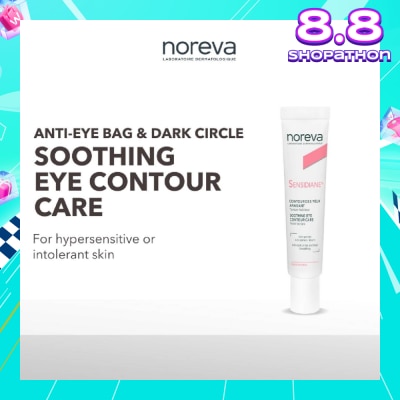 NOREVA Sensidiane Soothing Eye Contour Care (For Eye Bags + Dark Eye Circles With Sensitive Skin) 15ml