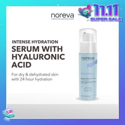 NOREVA Aquareva Moisturizing Serum 24 Hour With Hyaluronic Acid (For Dry And Dehydrated Skin) 30ml
