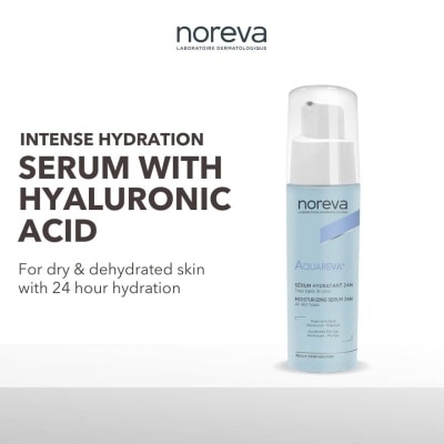 NOREVA Aquareva Moisturizing Serum 24 Hour With Hyaluronic Acid (For Dry And Dehydrated Skin) 30ml