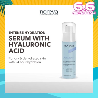 NOREVA Aquareva Moisturizing Serum 24 Hour With Hyaluronic Acid (For Dry And Dehydrated Skin) 30ml