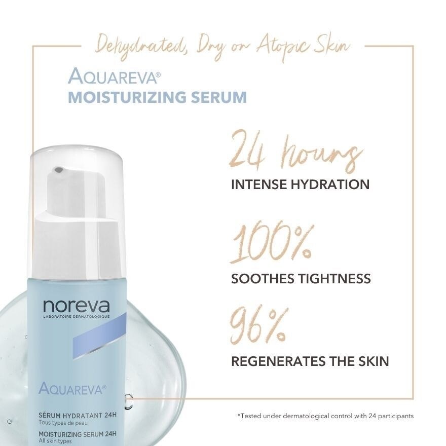 Aquareva Moisturizing Serum 24 Hour With Hyaluronic Acid (For Dry And Dehydrated Skin) 30ml