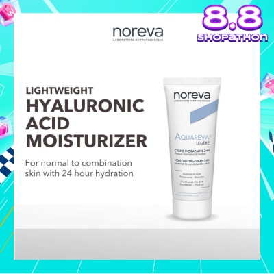 NOREVA Aquareva Light Moisturizing Cream 24 Hour With Hyaluronic Acid (For Normal To Combination Skin) 40ml