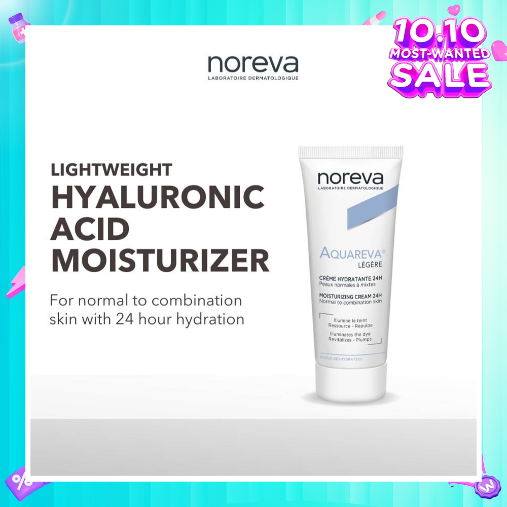 Aquareva Light Moisturizing Cream 24 Hour With Hyaluronic Acid (For Normal To Combination Skin) 40ml