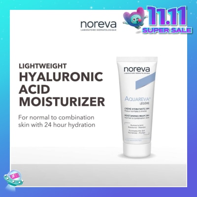 NOREVA Aquareva Light Moisturizing Cream 24 Hour With Hyaluronic Acid (For Normal To Combination Skin) 40ml