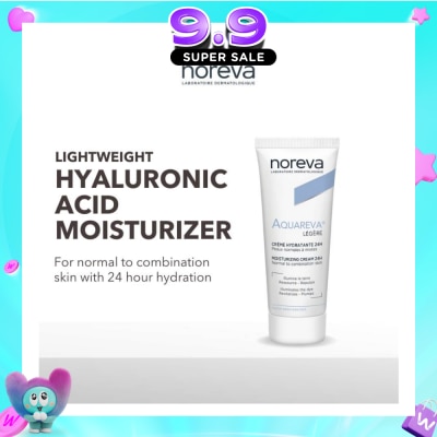 NOREVA - Aquareva Light Moisturizing Cream 24 Hour With Hyaluronic Acid (For Normal To Combination Skin) 40ml image