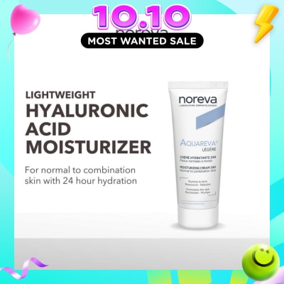 NOREVA Aquareva Light Moisturizing Cream 24 Hour With Hyaluronic Acid (For Normal To Combination Skin) 40ml image