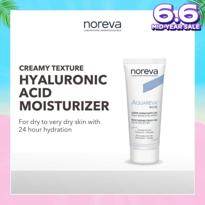 NOREVA Aquareva Rich Moisturizing Cream 24 Hour With Hyaluronic Acid (For Dry To Very Dry Skin) 40ml