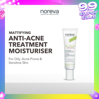 NOREVA Actipur Expert Sensi+ Soothing Anti Imperfection Care (Treatment Moisturiser For Oily, Acne Prone Skin) 30ml