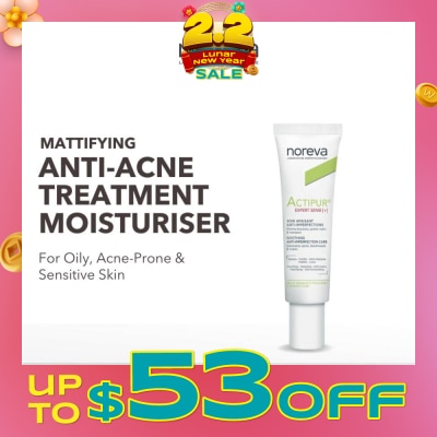 NOREVA Actipur Expert Sensi+ Soothing Anti Imperfection Care (Treatment Moisturiser For Oily, Acne Prone Skin) 30ml