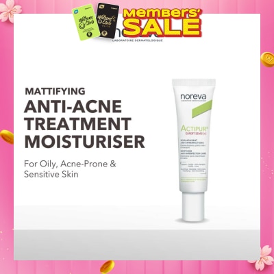 NOREVA Actipur Expert Sensi+ Soothing Anti Imperfection Care (Treatment Moisturiser For Oily, Acne Prone Skin) 30ml