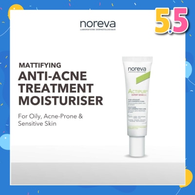 NOREVA Actipur Expert Sensi+ Soothing Anti Imperfection Care (Treatment Moisturiser For Oily, Acne Prone Skin) 30ml