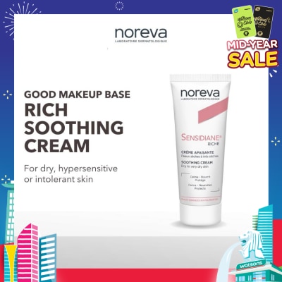 NOREVA Sensidiane Rich Soothing Cream (Soothing Moisturiser For Dry, Sensitive To Hypersensitive Skin) 40ml
