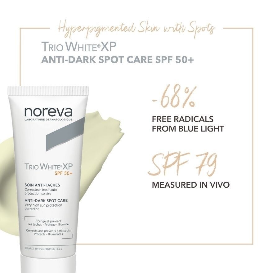 Trio White Xp Anti Dark Spot Care Spf50+ Vhp Sunblock (Anti Dark Spots + Uv And Blue Light Protection) 40ml