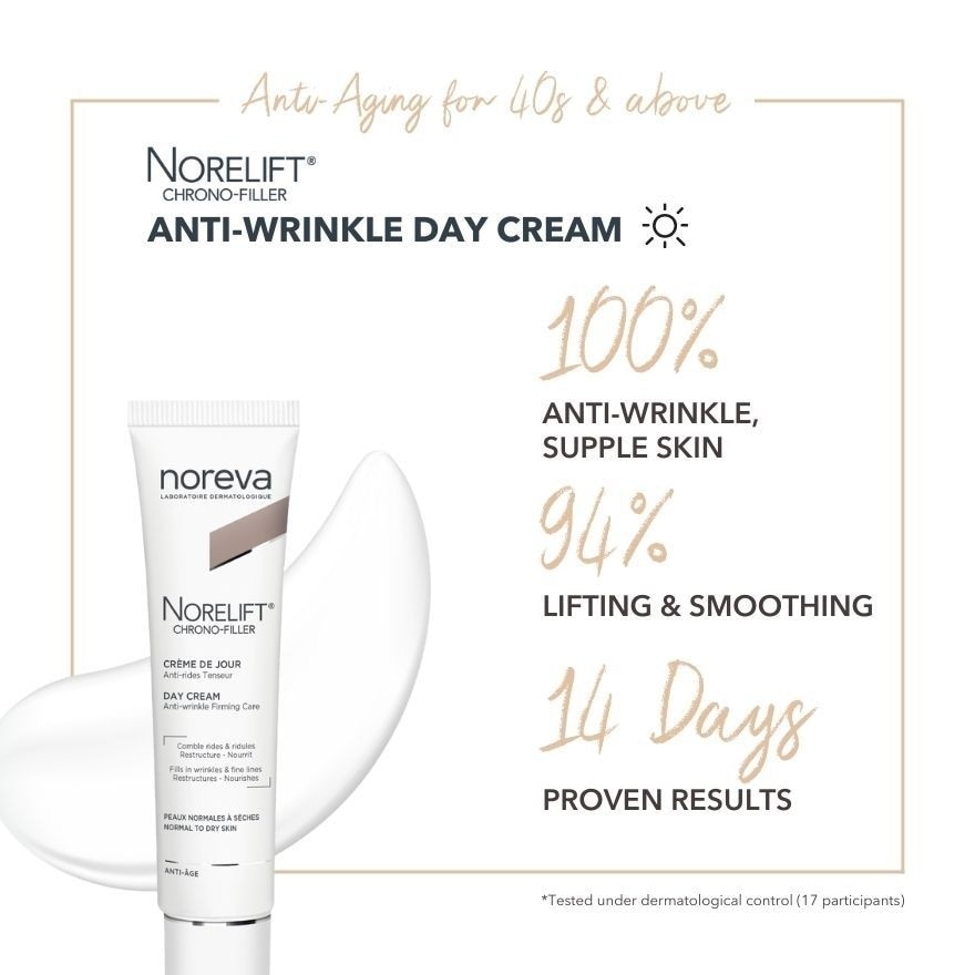 Norelift Chrono Filler Day Cream (Anti Aging + Anti Wrinkle + Firming Cream With Hyaluronic Acid) 40ml