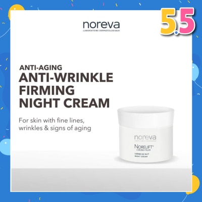 NOREVA Norelift Chrono-filler Night Cream (Anti-Aging + Anti-Wrinkle + Firming Cream with Hyaluronic Acid) 40ml
