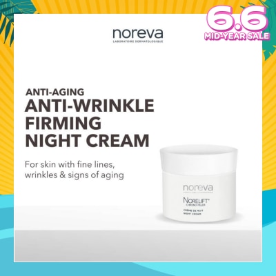 NOREVA Norelift Chrono-filler Night Cream (Anti-Aging + Anti-Wrinkle + Firming Cream with Hyaluronic Acid) 40ml