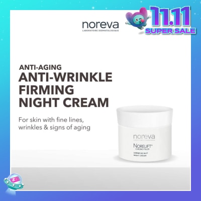 NOREVA Norelift Chrono-filler Night Cream (Anti-Aging + Anti-Wrinkle + Firming Cream with Hyaluronic Acid) 40ml
