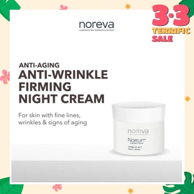 NOREVA Norelift Chrono-filler Night Cream (Anti-Aging + Anti-Wrinkle + Firming Cream with Hyaluronic Acid) 40ml