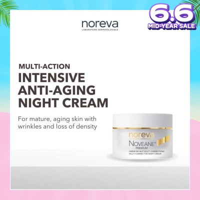 NOREVA Noveane Multi Corrective Night Cream (Anti Aging + Redensifying + Anti Wrinkle Cream With Hyaluronic Acid) 50ml