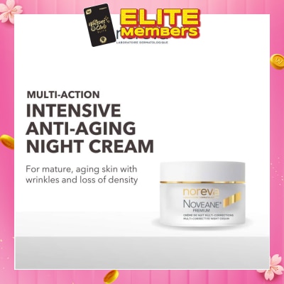 NOREVA Noveane Multi Corrective Night Cream (Anti Aging + Redensifying + Anti Wrinkle Cream With Hyaluronic Acid) 50ml