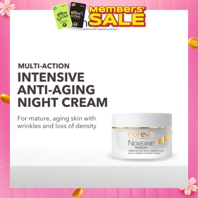 NOREVA Noveane Multi Corrective Night Cream (Anti Aging + Redensifying + Anti Wrinkle Cream With Hyaluronic Acid) 50ml