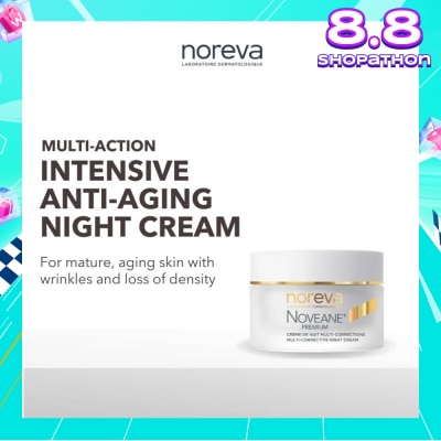 NOREVA Noveane Multi Corrective Night Cream (Anti Aging + Redensifying + Anti Wrinkle Cream With Hyaluronic Acid) 50ml