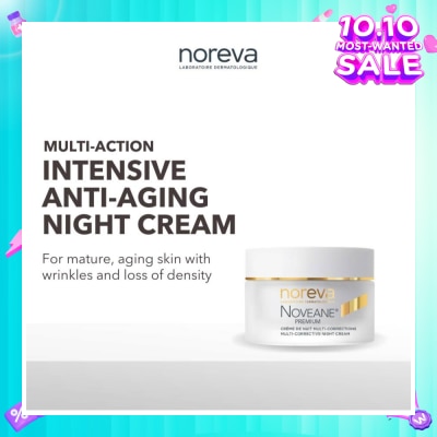 NOREVA Noveane Multi Corrective Night Cream (Anti Aging + Redensifying + Anti Wrinkle Cream With Hyaluronic Acid) 50ml