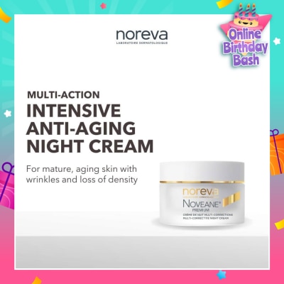 NOREVA Noveane Multi Corrective Night Cream (Anti Aging + Redensifying + Anti Wrinkle Cream With Hyaluronic Acid) 50ml