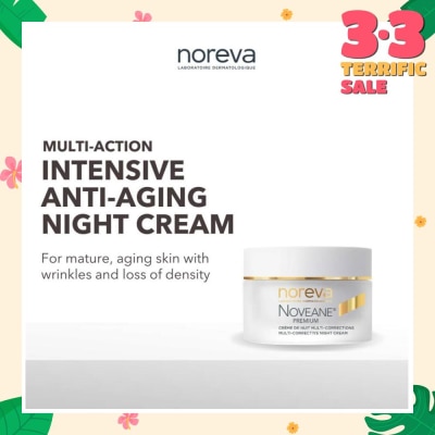 NOREVA Noveane Multi Corrective Night Cream (Anti Aging + Redensifying + Anti Wrinkle Cream With Hyaluronic Acid) 50ml