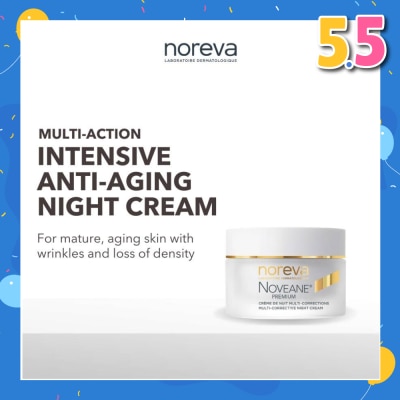 NOREVA Noveane Multi Corrective Night Cream (Anti Aging + Redensifying + Anti Wrinkle Cream With Hyaluronic Acid) 50ml