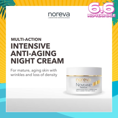 NOREVA Noveane Multi Corrective Night Cream (Anti Aging + Redensifying + Anti Wrinkle Cream With Hyaluronic Acid) 50ml