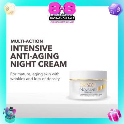NOREVA - Noveane Multi Corrective Night Cream (Anti Aging + Redensifying + Anti Wrinkle Cream With Hyaluronic Acid) 50ml