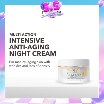 NOREVA - Noveane Multi Corrective Night Cream (Anti Aging + Redensifying + Anti Wrinkle Cream With Hyaluronic Acid) 50ml
